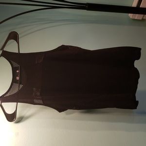 2 for $10/  Xersion Black Mesh Sleeveless Top